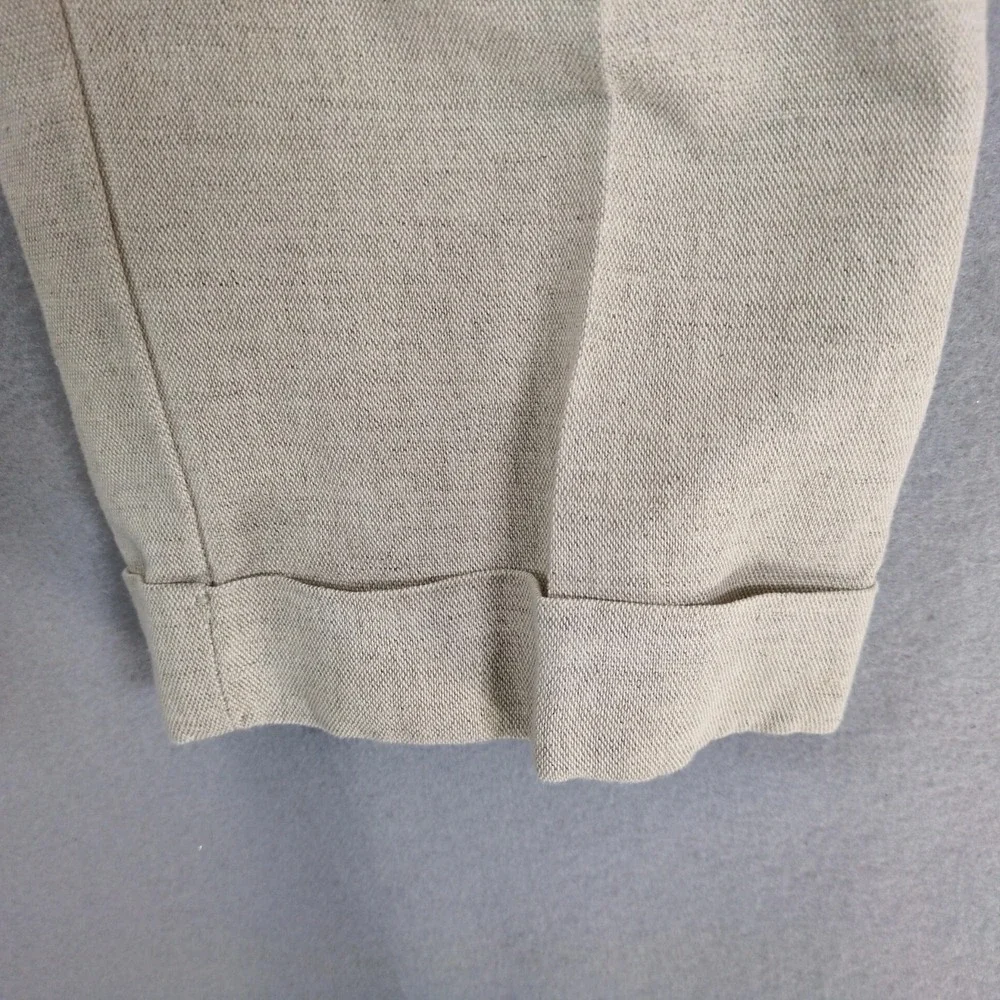 Vintage 90s Dockers Linen Blend Pleated Khaki Pants Mens 33x32